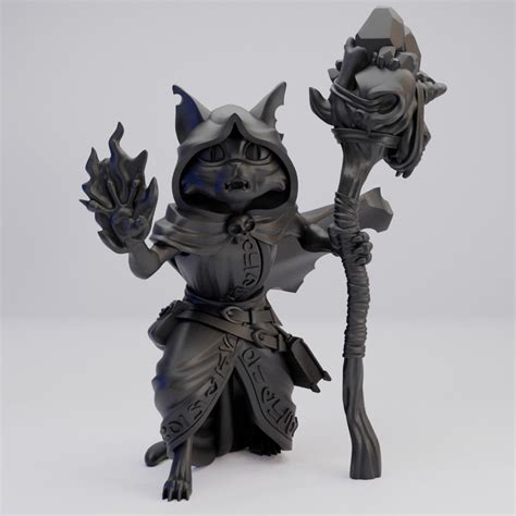 Hot Goblin 猫のウォーロック Alt ミニチュア ホットゴブリン TRPG 魔法使い