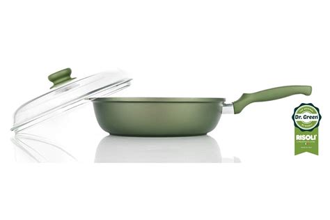 Dr Green Extra Induction Deep Frying Pan With Lid Risoli