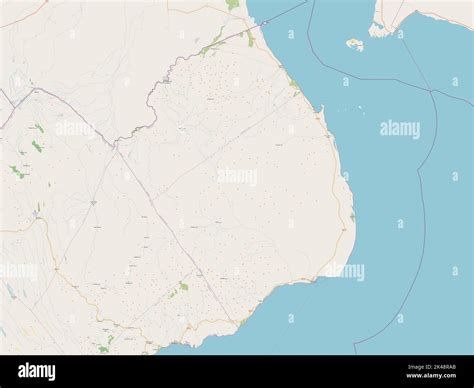 Obock, region of Djibouti. Open Street Map Stock Photo - Alamy