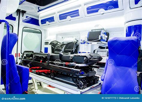 Inside an Ambulance Car with Medical Equipment Stock Image - Image of patient, motor: 161877773