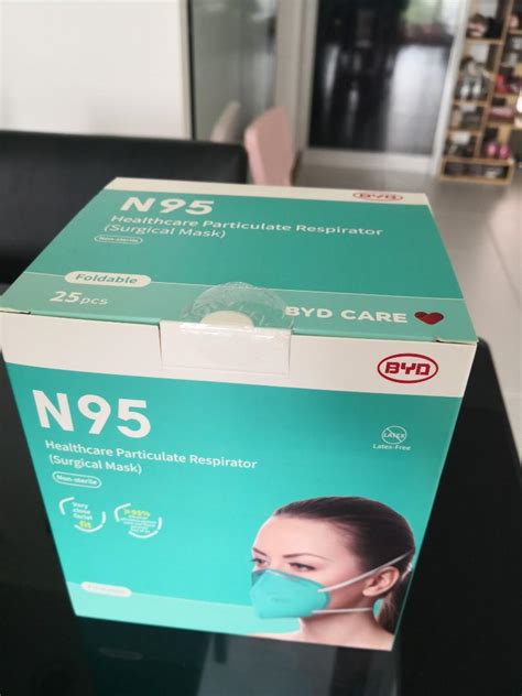 N95 Mask By Byd Expired May 2022 Health And Nutrition Face Masks And Face Shields On Carousell