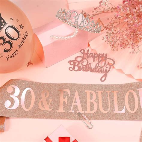 Heyu Lotus Th Birthday Sash And Tiara Rose Gold Fabulous Sash