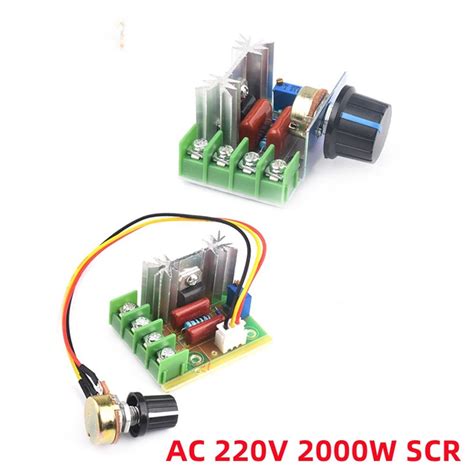 AC 220V 2000W SCR Voltage Regulator Dimming Dimmers Motor Speed