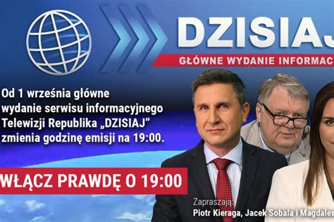 Główny serwis TV Republika przesunięty na 19 by walczyć z Faktami