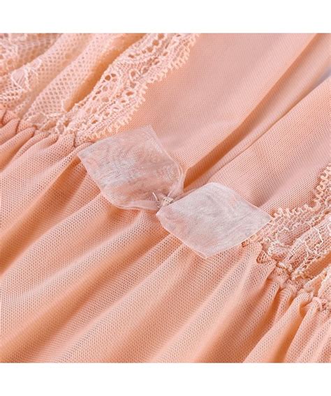 Women S Lingerie Deep V Neck Chemise Lace Babydoll Dress For Valentine S Day Pink CU IQRI T