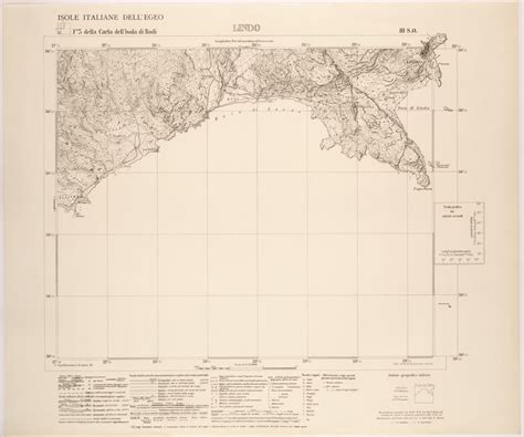 Isole Italiane Dell Egeo Al Isola Di Rodi Foglio Iii So