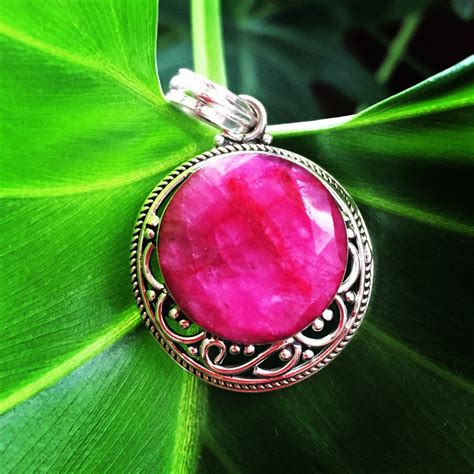 Ruby 925 Sterling Silver pendant | finalsilver