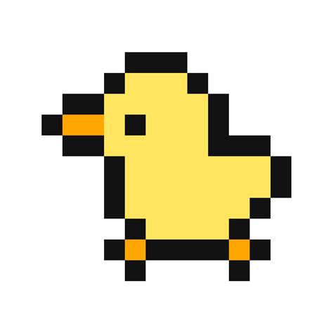 ヒヨコ（ドット絵）の無料イラスト 無料イラスト＆かわいいフリー素材集 ねこ画伯コハクちゃん