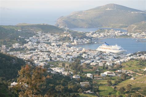 Greek Island Patmos Cruise Ship Free Stock Photo - Public Domain Pictures