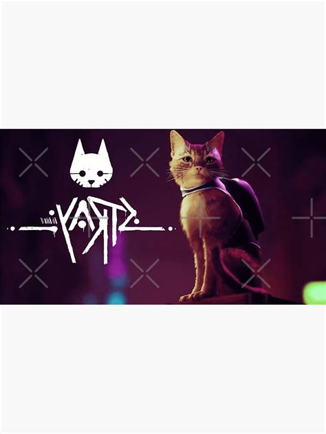 Stray Cat Game Stray Logo Sticker For Sale By Zoon Shop Redbubble