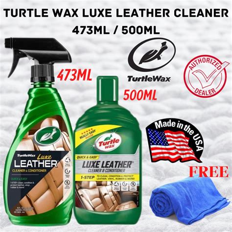 Turtle Wax Luxe Leather Conditioner Seat Interior Cleaners