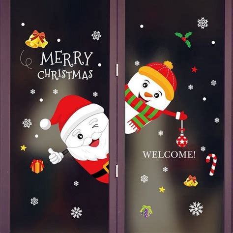 Raam Decoratie Raamdecoratie Kerst Raamstickers Glassticker