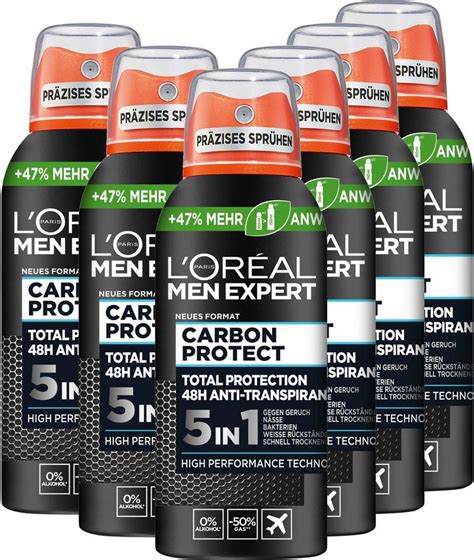 LorÉal Paris Men Expert Deo Spray Deo Carbon Protect Packung 51