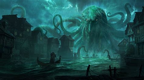 Lovecraft Art Лавкрафт Ктулху Haofei Ma Safereactor