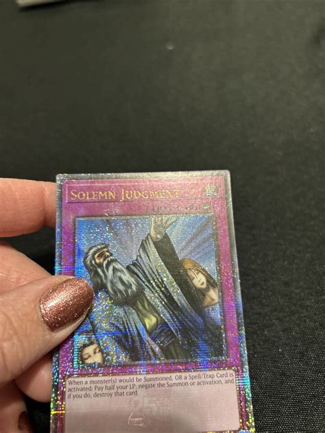 Solemn Judgment Quarter Century Secret Rare RA02 EN075 25th