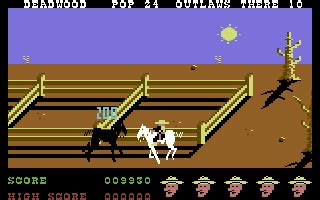 Screenshot Of Outlaws Commodore Mobygames