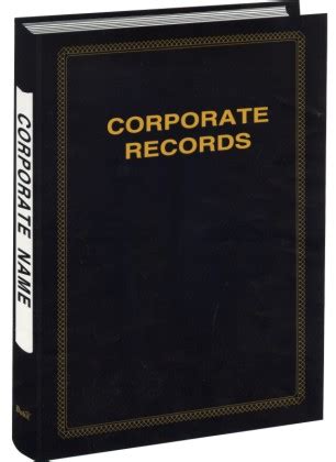 Corporate Record Book