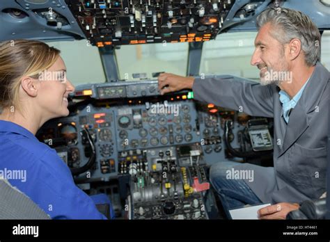 Pilot Cockpit Female Hi Res Stock Photography And Images Alamy