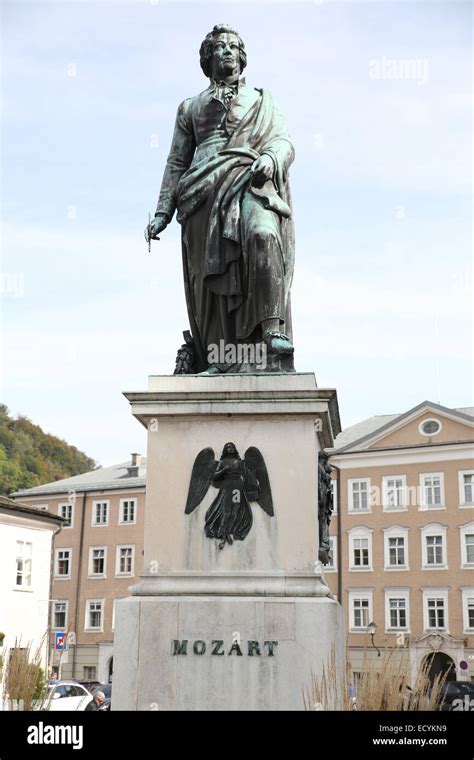 Mozart Statue Salzburg Stock Photo Royalty Free Image 76825541 Alamy