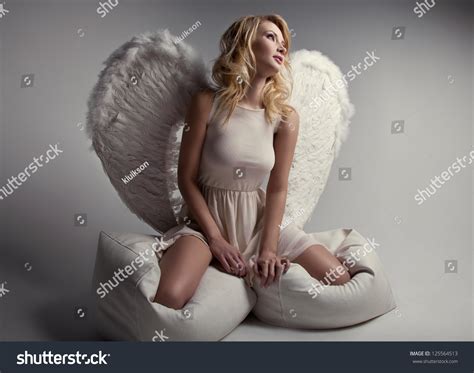 Sweet Blonde Angel Stock Photo Shutterstock