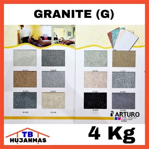 Jual Arturo Cat Tembok Dinding Teksture Tipe Granite Multicolor System