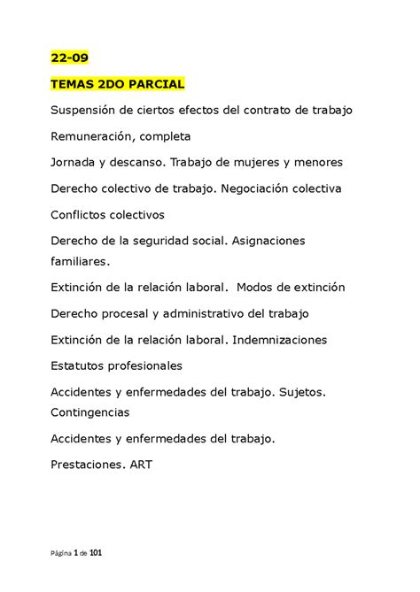 Laboral 2DO Parcial 22 TEMAS 2DO PARCIAL Suspensión de ciertos