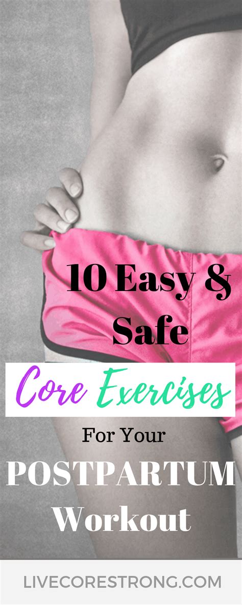 10 Easy And Safe Core Exercises For Your Postpartum Workout At Home