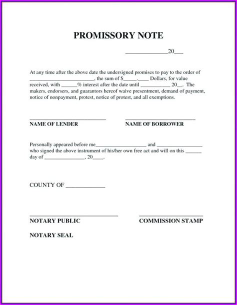 Notary Texas Template