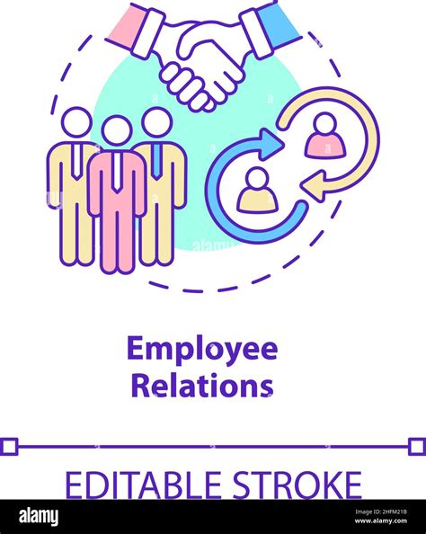 Employee Relations Concept Icon Stock Vector Image Art Alamy