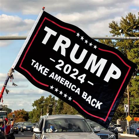 Trump 2024 Flag Reinforced 3 Ply Polyester For Outdoor Durability