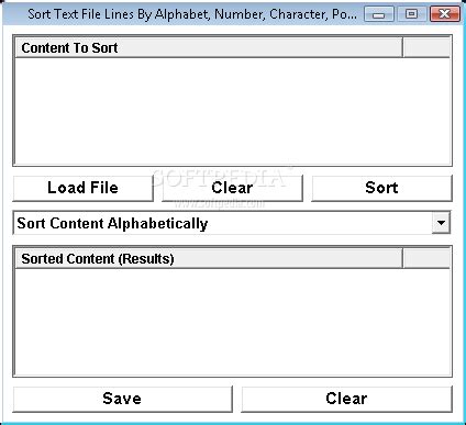 Sort Text File Lines By Alphabet, Number, Character, Position & Length ...