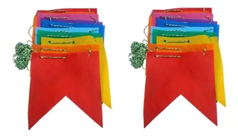 Bandeirinhas Juninas Coloridas Pronta Pra Usar Metros Mercadolivre