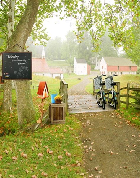 Abphoto Polyester X Ft Green Tree Wooden Bridge Photography Backdrops