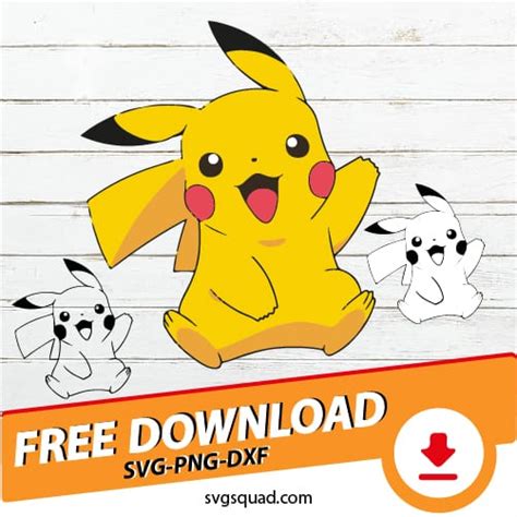 Pokemon Pikachu SVG Cricut