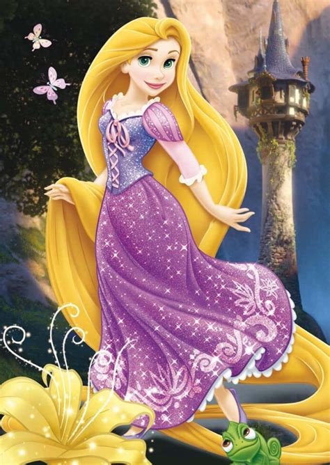 Download Rapunzel letting down her hair | Wallpapers.com