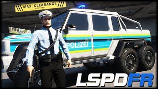 Mercedes Benz G63 AMG 6x6 German Police Polizei Livery GTA5 Mods