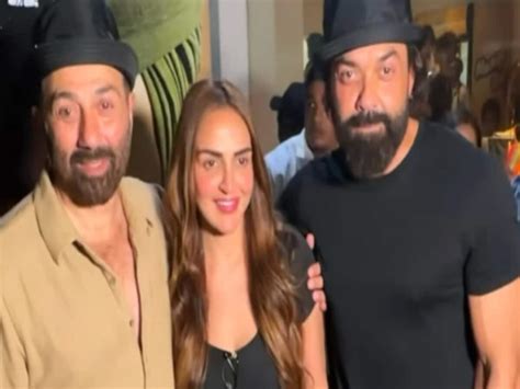 Esha Deol Special Screening For Brother Sunny Deol Gadar 2 Entertainment News India ईशा देओल