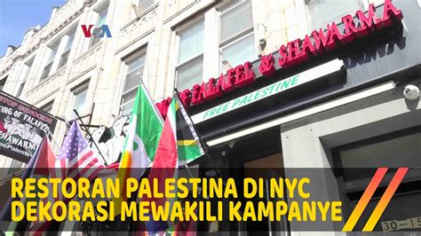 Restoran Palestina Di New York Dekorasi Sebagai Bentuk Kampanye YouTube