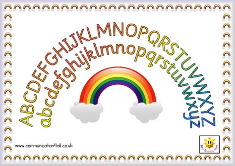 Cursive Alphabet Rainbow AlphabetWorksheetsFree