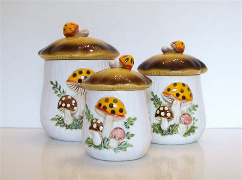 Merry Mushroom Canister Set Vintage Sears Roebuck Co