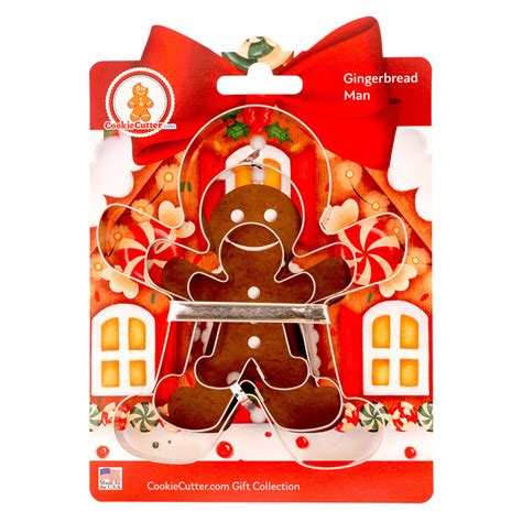 Large Gingerbread Cookie Cutter T Set Usa