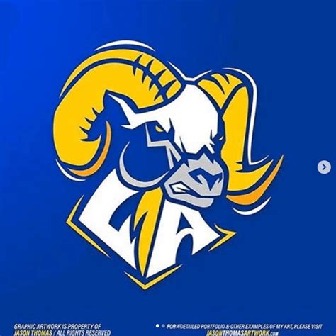 Los angeles rams logo – Artofit