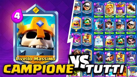 Il RE Degli Scheletri VS TUTTE Le CARTE Di Clash Royale NUOVO Campione