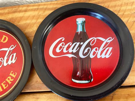 Set Of 6 Vintage Coca Cola Coasters Etsy