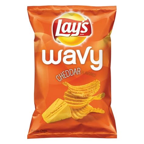 Lays Wavy Cheddar Potato Chips 75 Oz