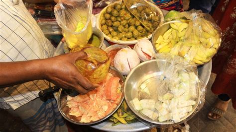 Bangladesh Street Food Dhaka Special Tasty Masala Pyara Guava