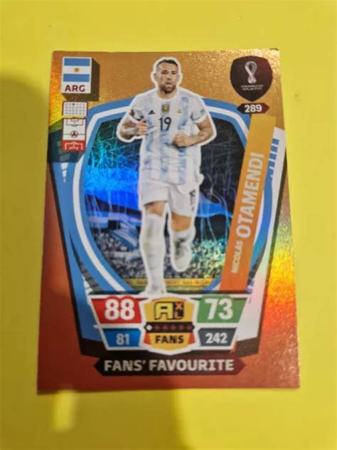 PANINI ADRENALYN XL Fifa World Cup Qatar 2022 Nicolas Otamendi Fans Fav