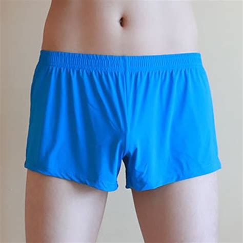 Sous V Tement Boxer En Soie Glac E Pour Homme Cale On Sexy Taille