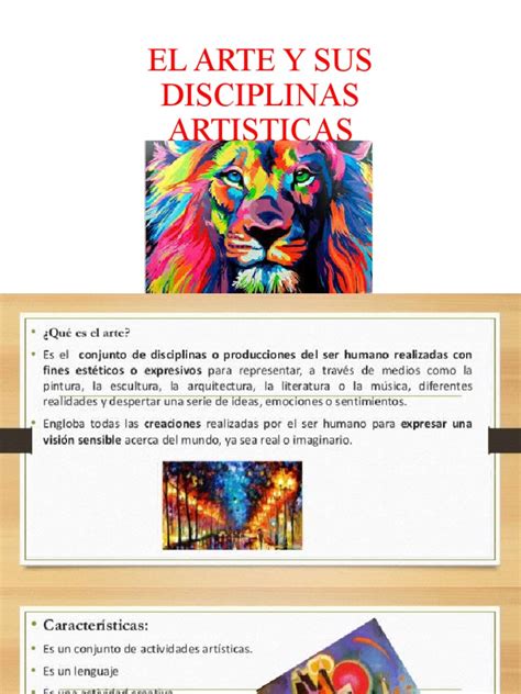 El Arte y Sus Disciplinas Artisticas | PDF 