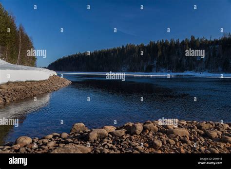 Ume River Swedish Ume älv Or Umeälven Umeå Sweden Stock Photo Alamy